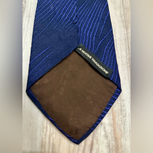 Etro Blue and Deep Purple Men's Tie - Picture 3 of 4